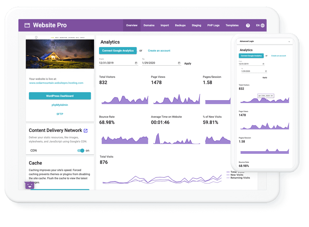 WebsitePro-Dashboard